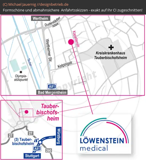 Lageplan Tauberbischofsheim Niederlassung Löwenstein Medical GmbH & Co. KG (502)