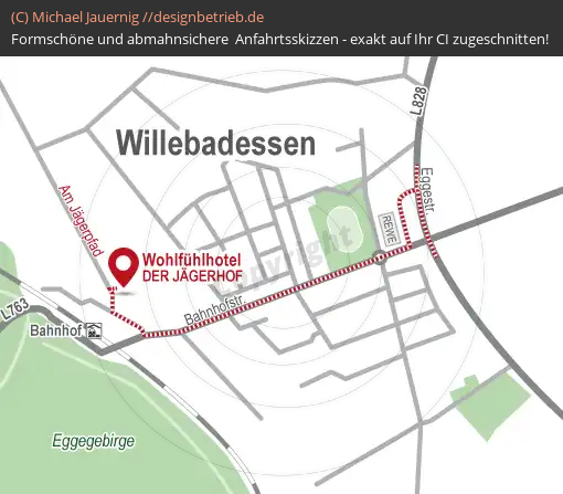 Lageplan Willebadessen (Detailkarte) WOHLFÜHLHOTEL DER JÄGERHOF (614)