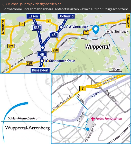 Lageplan Wuppertal Varresbeck Schlaf-Atem-Zentrum | Löwenstein Medical GmbH & Co. KG (641)