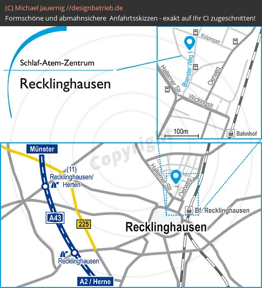 Lageplan Recklinghausen Schlaf-Atem-Zentrum | Löwenstein Medical GmbH & Co. KG (652)