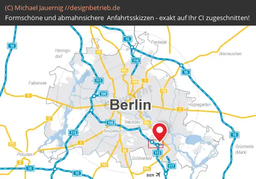 Anfahrtsskizzen erstellen / Anfahrtsskizze Berlin   Übersichtskarte | Fa. Gegenbauer (796)