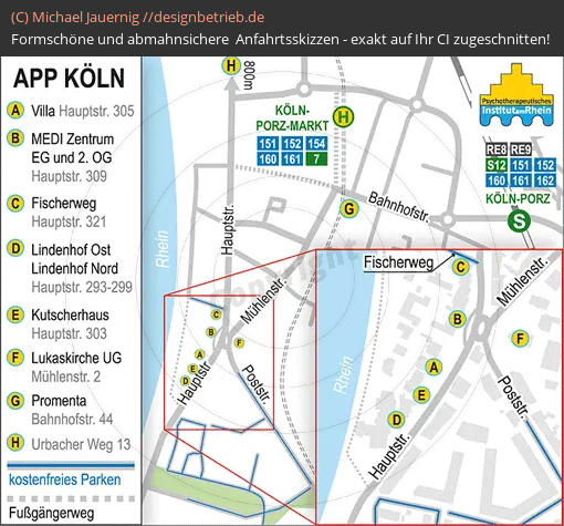 Lageplan Köln Haupptstraße | APP Köln (811)